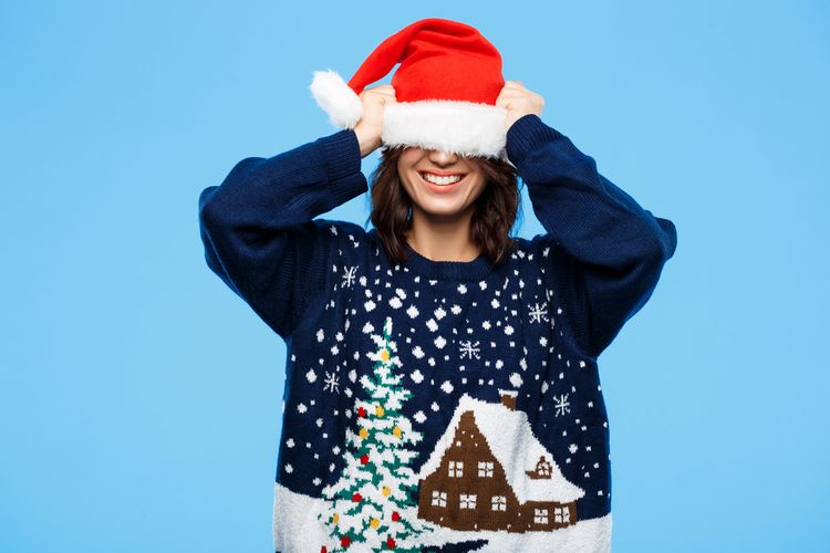 Mintázott karácsonyi pulcsi 