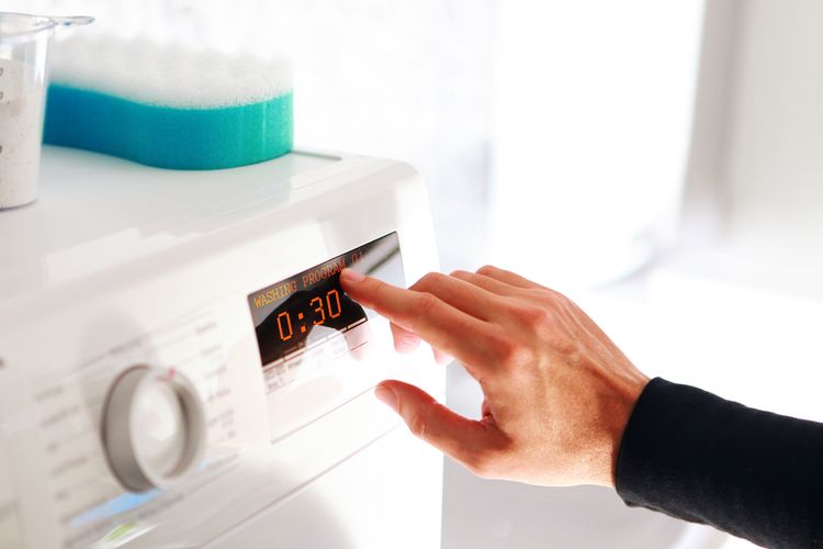 A mosási program beállítása a mosógépen