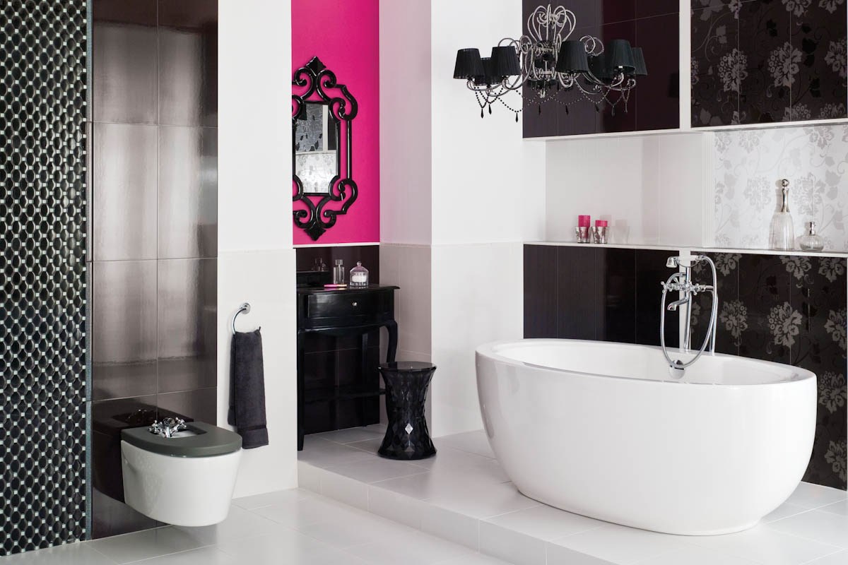 Fürdőszoba glamour stílusban