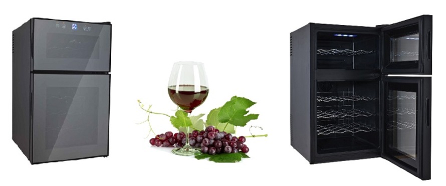 Kétzónás borhűtő kiváló otthoni hűtőszekrény borok