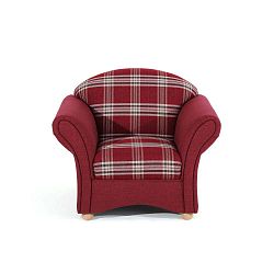 Corona piros kockás fotel - Max Winzer
