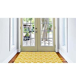Interlaced sárga fokozottan ellenálló szőnyeg, 160 x 230 cm - Floorita