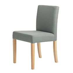 Wilton világosszürke szék, natúr fa lábakkal - Custom Form