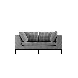 Ambient fekete-fehér 2 személyes kanapé - Custom Form