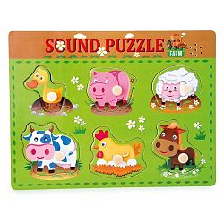 Animal fa puzzle állathangokkal - Legler