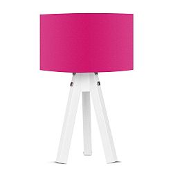 Bianca asztali lámpa rózsaszín lámpaburával - Kate Louise