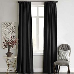 Blackout Curtain fekete sötétítő függöny, 140 x 240 cm - Home De Bleu