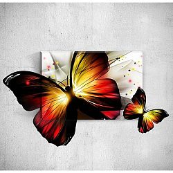 Butterfly 3D fali kép, 40 x 60 cm - Mosticx
