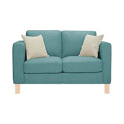 Canoa kék kétszemélyes kanapé 2 krémszínű párnával - Stella Cadente Maison