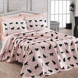 Cat kétszemélyes ágytakaró párnahuzatokkal, 200 x 235 cm