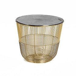 Circle aranyszínű dohányzóasztal, ⌀ 38 cm - Simla