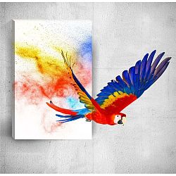 Colourful Parrot 3D fali kép, 40 x 60 cm - Mosticx