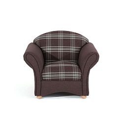 Corona barna kockás fotel - Max Winzer