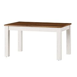 Country fehér kinyitható étkezőasztal, 140/214 x 90 cm - Szynaka Meble
