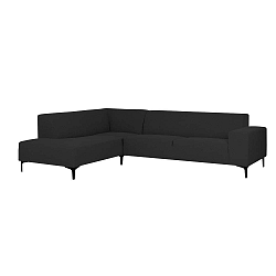 Diva sötétszürke kanapé, bal oldali kivitel - Softnord