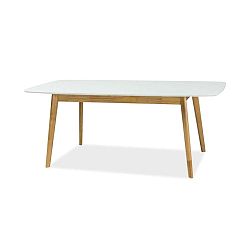 Felicio kinyitható étkező asztal fehér asztallappal, 150-190 cm hosszú - Signal