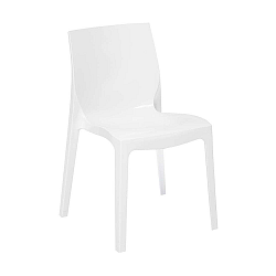 Felix fehér fényes szék - Evergreen House