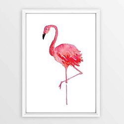 Flamingo keretezett plakát, 30 x 20 cm - Piacenza Art