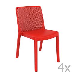 Fresh Garden piros kerti szék, 4 darab - Resol