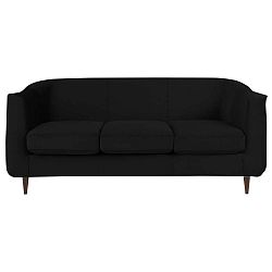 Glam háromszemélyes fekete kanapé - Kooko Home