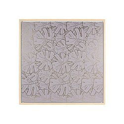 Gray Leaves falikép, 104 x 104 cm - Santiago Pons