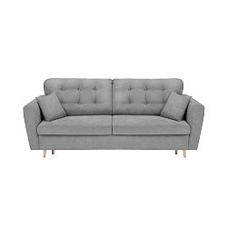 Grenoble szürke háromszemélyes kinyitható kanapé tárolóhellyel - Cosmopolitan Design