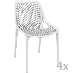 Grid Simple fehér kerti szék, 4 db - Resol
