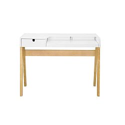 Hansa fehér, nyírfa íróasztal, 111,5 x 41,5 cm - We47
