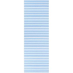 Hullo kék-fehér bel-/kültéri futószőnyeg, 70 x 300 cm - Narma
