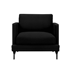 Jupiter fekete fotel, fekete lábakkal - Windsor & Co Sofas