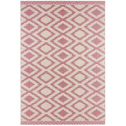 Kalora rózsaszín-szürke szőnyeg bel- és kültéri használatra, 140 x 200 cm - Bougari