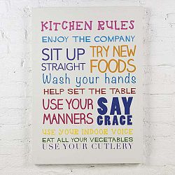 Kitchen Rules kép, 70 x 50 cm - Really Nice Things