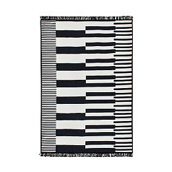 Klotho fekete-fehér kétoldalas szőnyeg, 120 x 180 cm