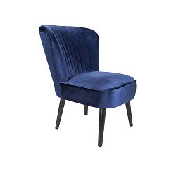 Luxury kék szék, bársonyborítással - Karlsson