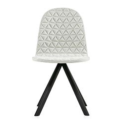 Mannequin Triangle krémszínű szék fekete lábakkal - Iker