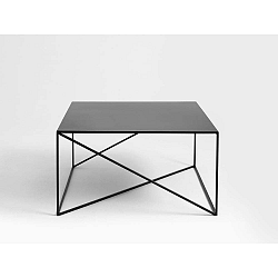 Memo fekete dohányzóasztal, 100 x 100 cm - Custom Form