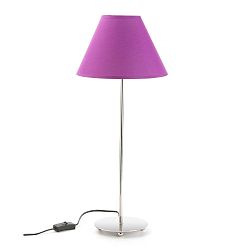 Metalina lila asztali lámpa, ø 25 cm - Versa