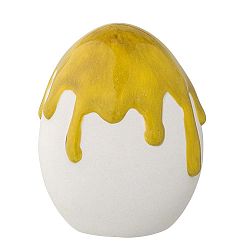 Mia sárga, tojáűs alakú agyagkerámia dekoráció - Bloomingville
