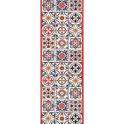 Mosaic piros futószőnyeg, 100 x 65 cm - White Label