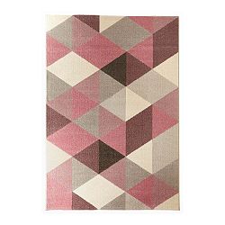 Muoto szőnyeg rózsaszín részletekkel, 160 x 230 cm - Kokoon
