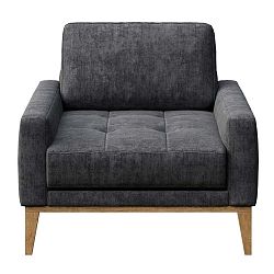 Musso Tufted sötétszürke fotel - MESONICA