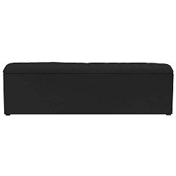 Nova fekete puff tárolóval, 200 x 47 cm - Windsor & Co Sofas