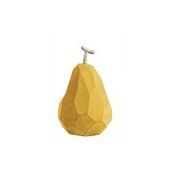 Origami Pear matt sárga beton szobor - PT LIVING