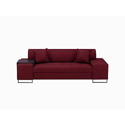 Orlando háromszemélyes piros kanapé, fekete színű lábakkal - Cosmopolitan Design