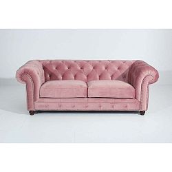 Orleans Velvet háromszemélyes rózsaszín kanapé - Max Winzer