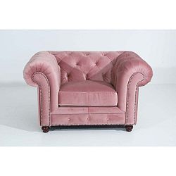 Orleans Velvet rózsaszín fotel - Max Winzer