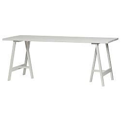 Panel fehér asztallap kőrisfa étkezőasztalhoz, 190 x 80 cm - vtwonen
