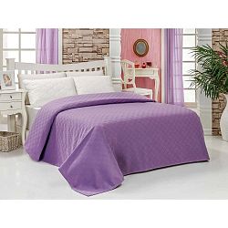 Parela lila színű könnyű pamut ágytakaró, 200 x 240 cm