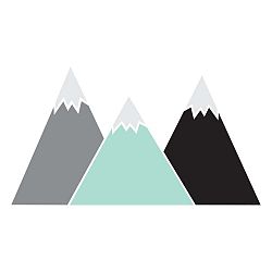 Pastel Mountains falmatrica, 180 x 100 cm - Dekornik