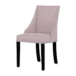Patchouli púder rózsaszín bükk szék fekete lábakkal - Ted Lapidus Maison